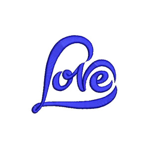 Valentine's Day Love Heart Embroidery Design 25261