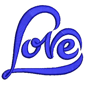 Valentine's Day Love Heart Embroidery Design 25261