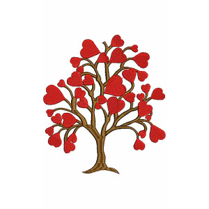 Elegant Hearts Embroidery Design 25256