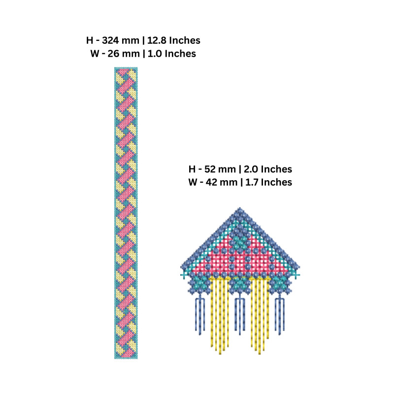 Stylish Russian Mens Neck Embroidery Design