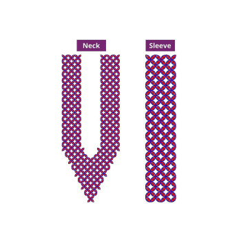 10951 Mens Neck Embroidery Design