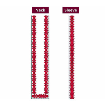 10953 Mens Neck Embroidery Design