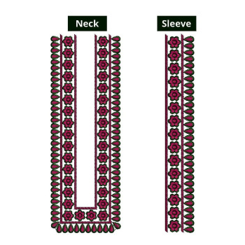 10955 Mens Neck Embroidery Design