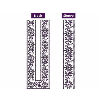 10957 Mens Neck Embroidery Design