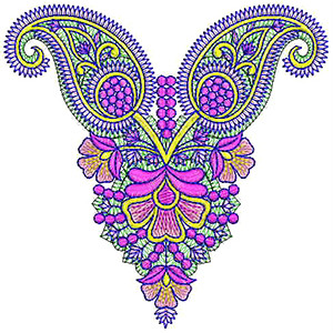 Fashion Long Kaftan Mens Neck Embroidery Design