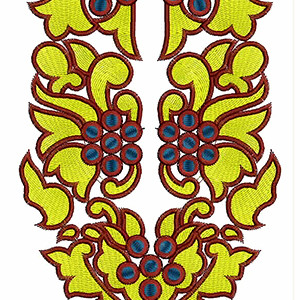 Traditional Serbian Costume Embroidery Design