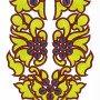Traditional Serbian Costume Embroidery Design