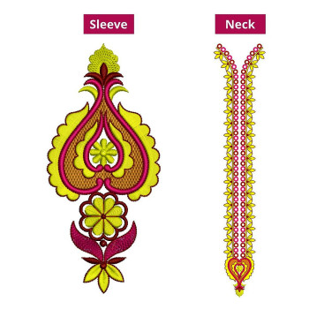 Men's Kurta Neck Embroidery Designs 18859