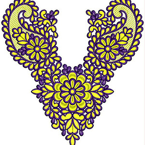 New Neck Embroidery Design 19786