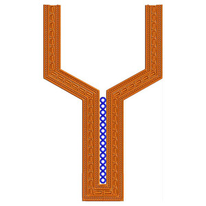 African Men's Neck Embroidery Design 22588