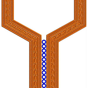 African Men's Neck Embroidery Design 22588