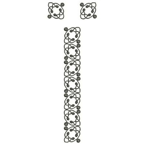 Adorable Style Long Mens Neck Embroidery Design