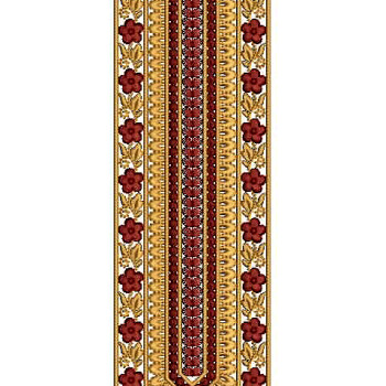 African Agbada Men's Neck Embroidery Design
