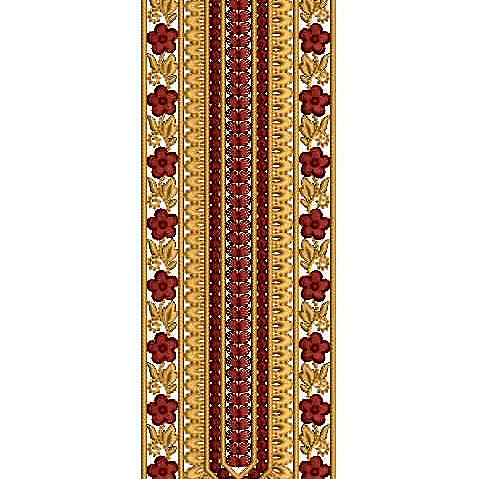 African Agbada Men's Neck Embroidery Design