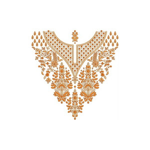 African Mens Neck Embroidery Design 24612