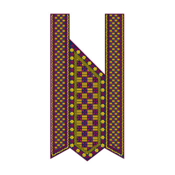 Agbada Embroidery Neck Design