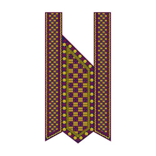 Agbada Embroidery Neck Design