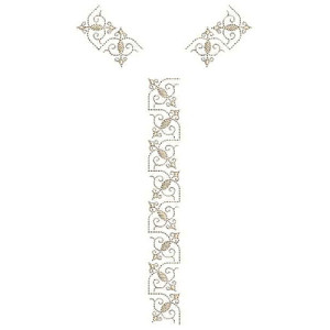 Beautiful Satin Collar Border Mens Neck Design 24724