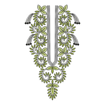 Embroidery Suit Neck Design