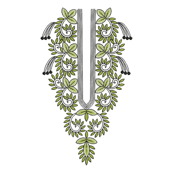 Embroidery Suit Neck Design