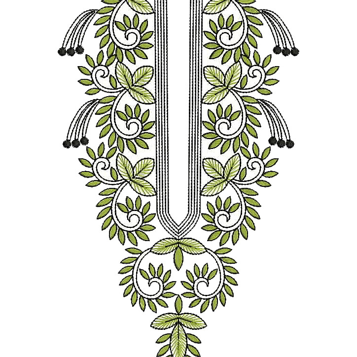 Embroidery Suit Neck Design
