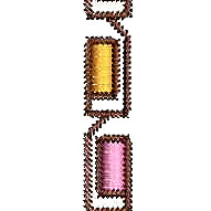 Geometric Men's Neck Embroidery Design 26159