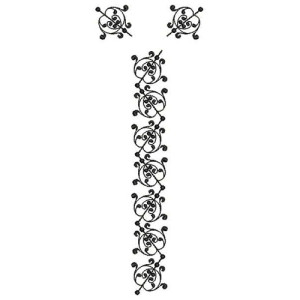 Grey Kurta With Black Neck Embroidery Design 24731