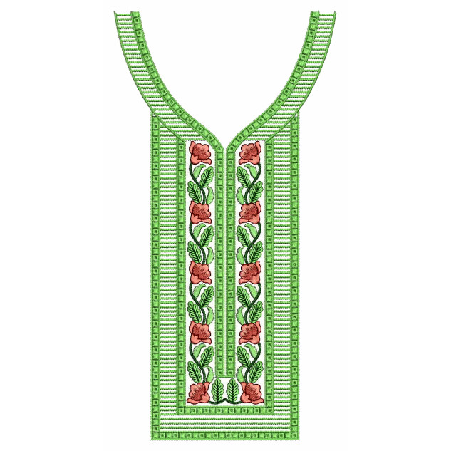 Vida Neck Embroidery Design