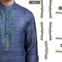 Latest Placket Mens Neck Embroidery Design 25475