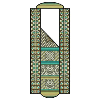 Male Agbada Embroidery Pattern