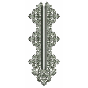 Mens Neck Embroidery Design 25683