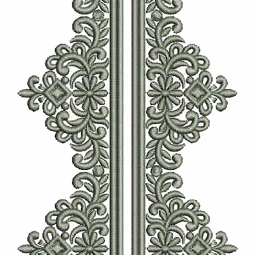 Mens Neck Embroidery Design 25683