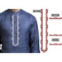 Placket Mens Neck Embroidery Design 25474