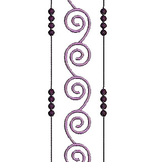 Simple Mens Neck Embroidery Design 25896