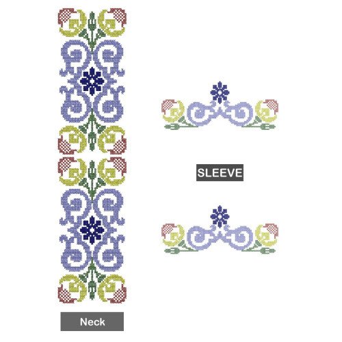 Traditional Ukrainian Mens Neck Embroidery 25686