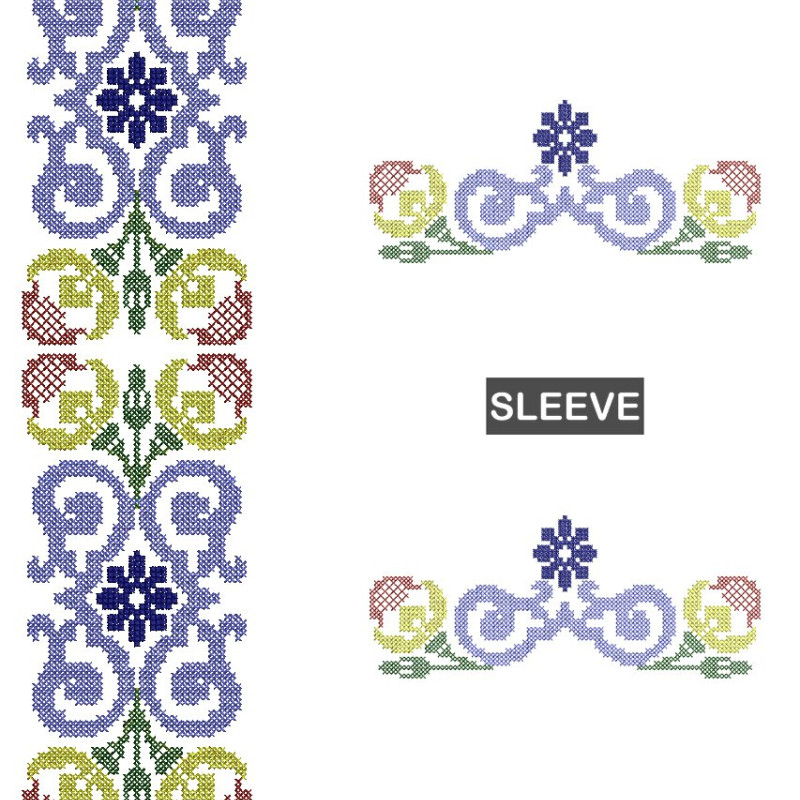 Traditional Ukrainian Mens Neck Embroidery 25686