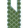 African Agbada Men's Neck Embroidery Design