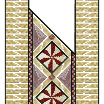 African Style Agbada Embroidery