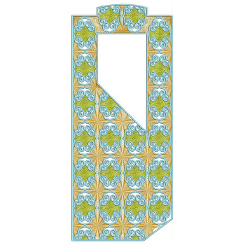 Agbada Mens Neck Embroidery