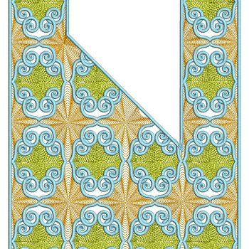 Agbada Mens Neck Embroidery