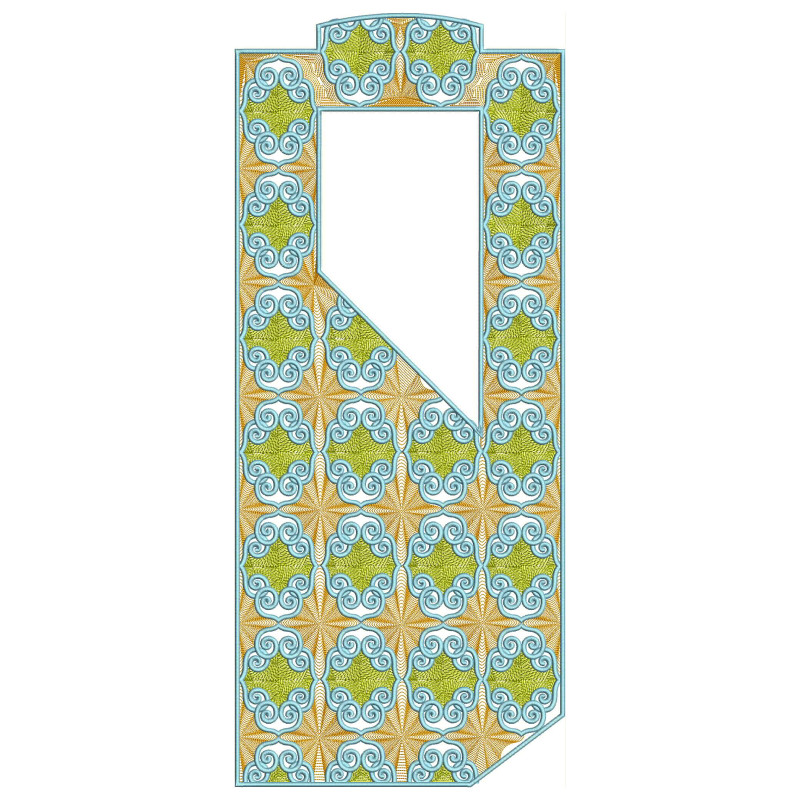 Agbada Mens Neck Embroidery