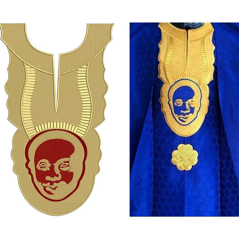 Algerian Traditional Men's Neck Design 21431