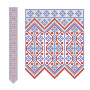 Long Snowflake Fair Isle Embroidery Border