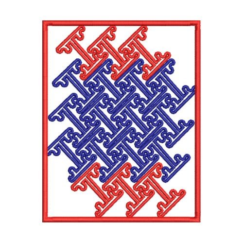 Medium European Geometric Pattern Embroidery