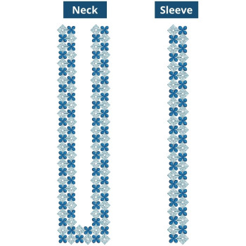 Mens Neck Embroidery Design 10935