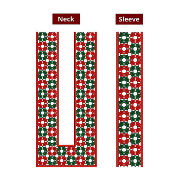 Mens Neck Embroidery Design 10936