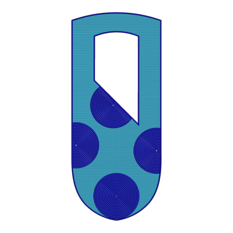 Mens Neck Embroidery Design