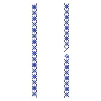 EmbDesignTube - Men's Premium Neck Embroidery Design (450mm x 25mm)