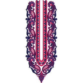 Neck Punjabi Embroidery Design For Man's Clothing