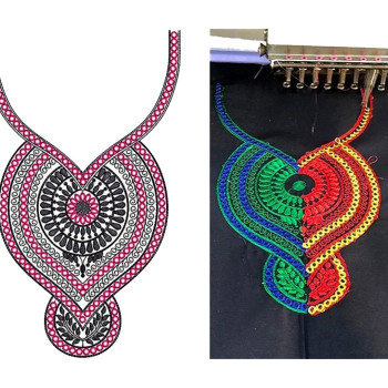 New Neck Embroidery Design 20290